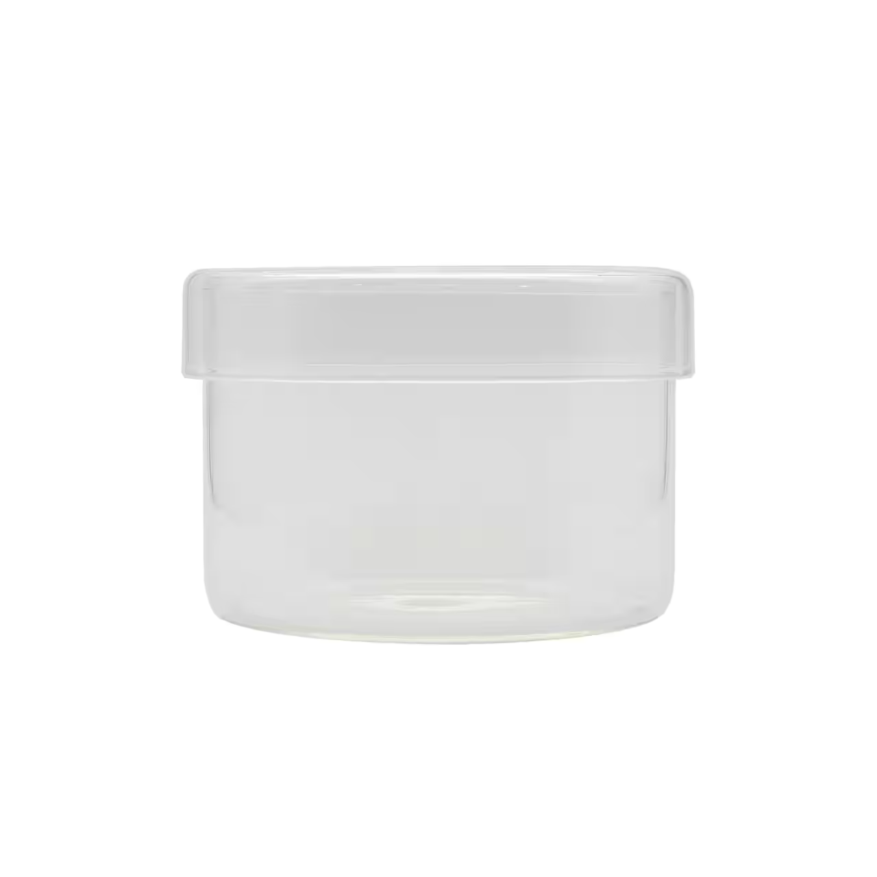 5.5" Clear Round Glass Bud Vase with Lid