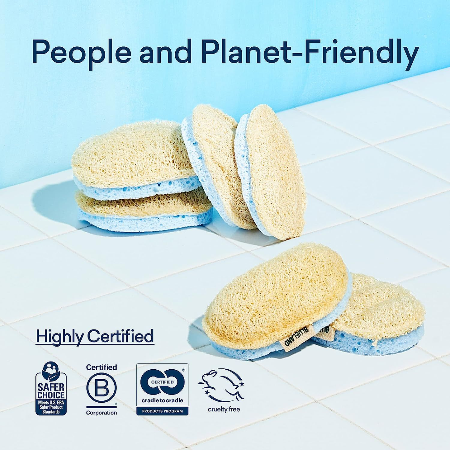 Blueland Scrub Sponge Bundle of 3