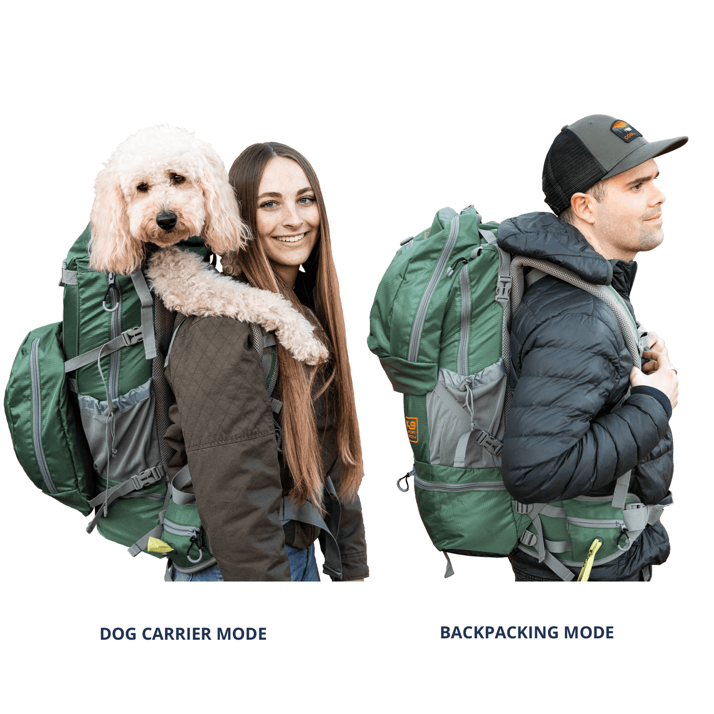 K9 Sport Sack - KOLOSSUS | Big Dog Carrier & Backpacking Pack - Large (20"-23" from collar to tail) / Black