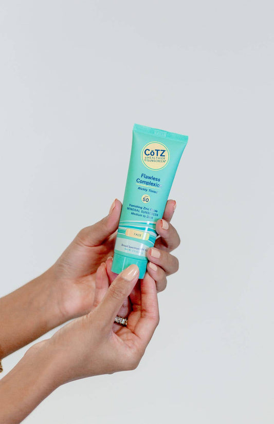 CoTZ The Healthier Sunscreen - Flawless Complexion SPF 50 Richly Tinted