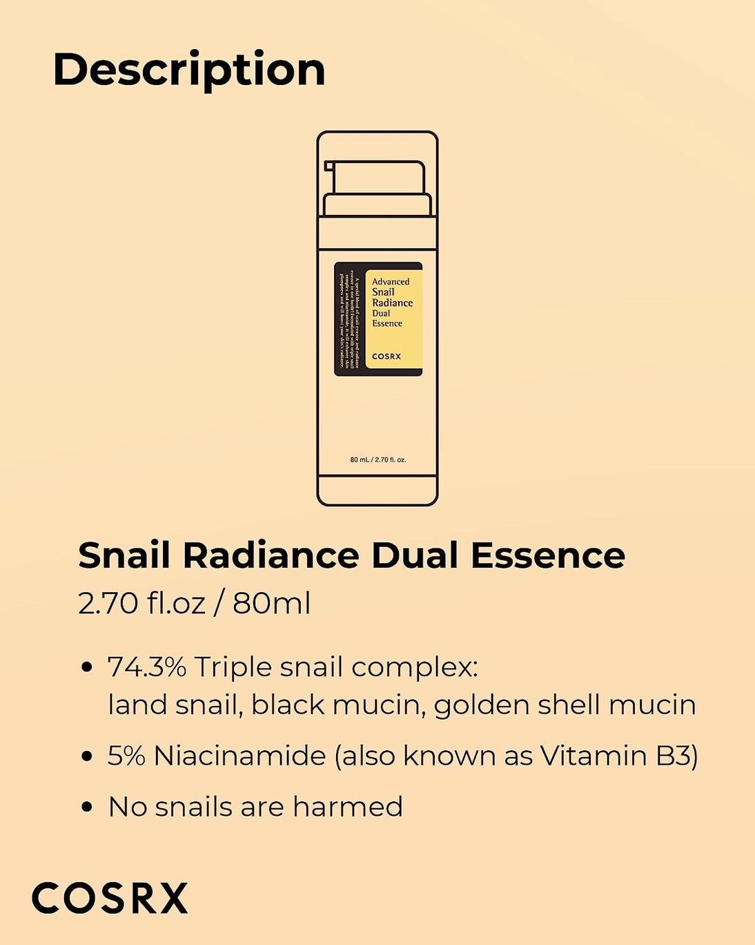 COSRX ADVANCED SNAIL RADIANCE DUAL ESSENCE