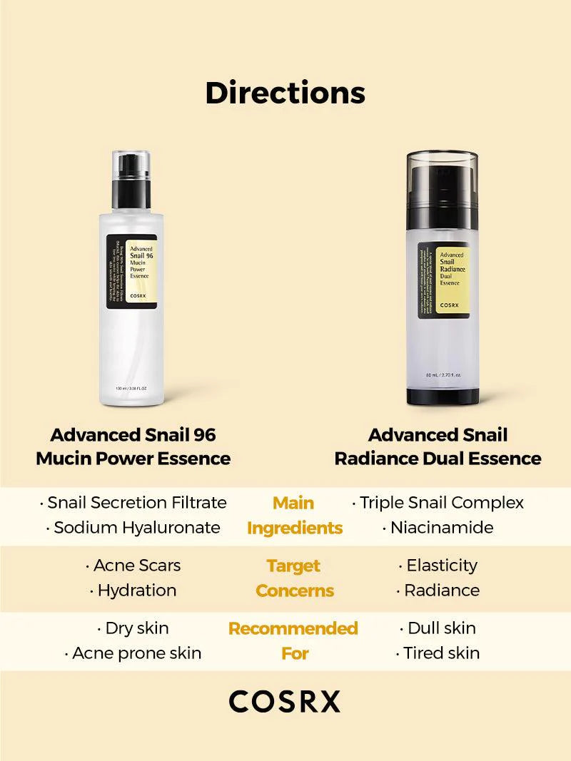 COSRX ADVANCED SNAIL RADIANCE DUAL ESSENCE