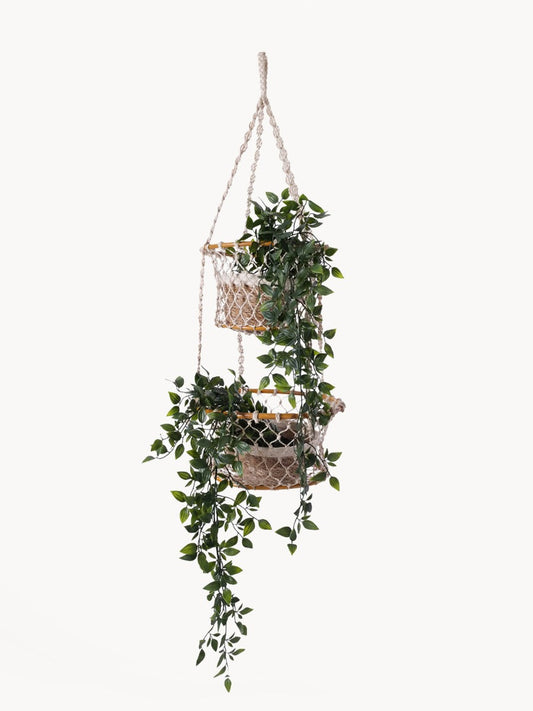 Jhuri Double Hanging Basket-0