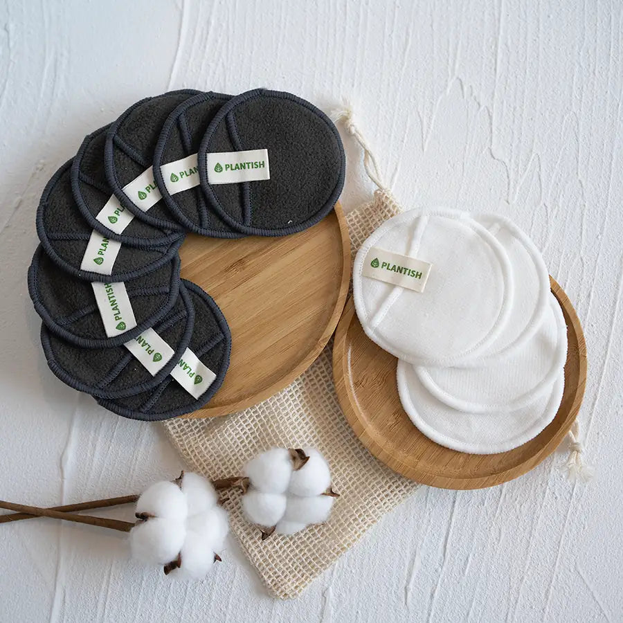 Reusable Cotton Rounds - Bamboo Charcoal-3